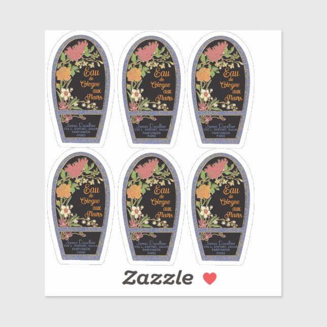 Vintage French Perfume Label - customisable (Sheet)