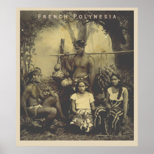 Vintage French Polynesia - Tahiti photo poster