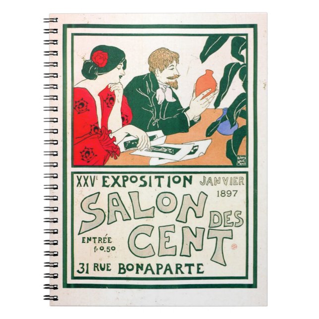 Vintage French Poster Notebook (Front)