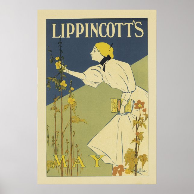 Vintage French Posters - Lippincott's (Front)