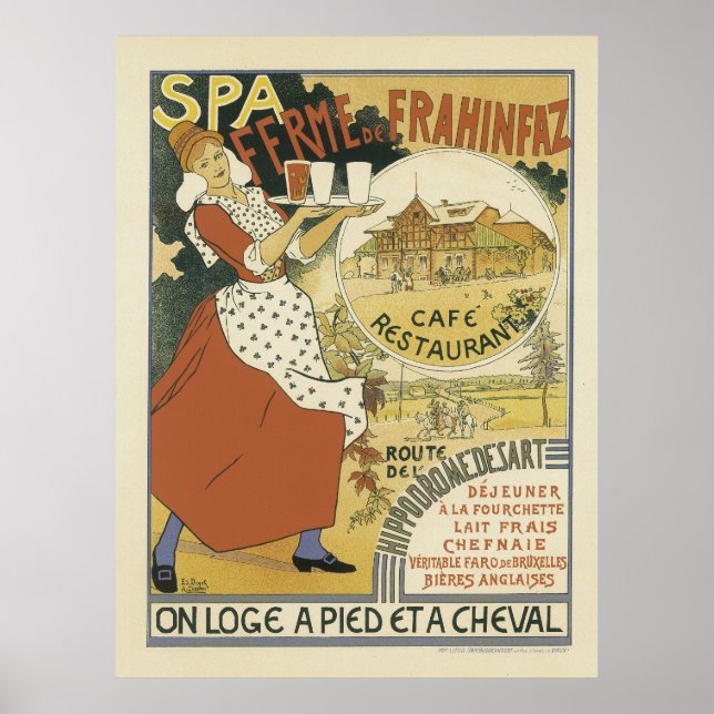 Vintage French Posters - Restaurant (Front)