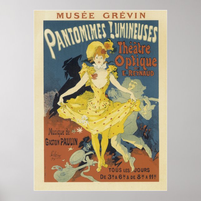 Vintage French Posters - Theatre Optique (Front)