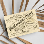Vintage French Publicity Postcard<br><div class="desc">A  vintage black and white french advertisement. A victorian vintage style pattern design on white background  The perfect gift idea for anyone  on  every occasion.</div>