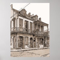 Vintage French Quarter, New Orleans