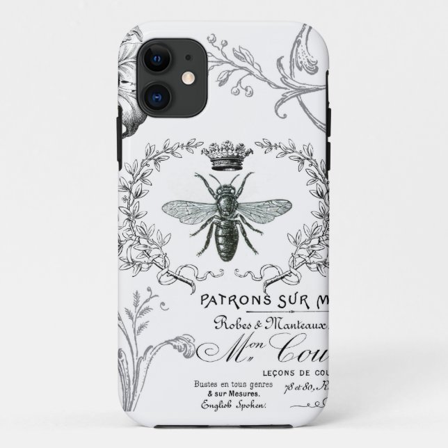 Vintage French Queen Bee iphone 5 case (Back)