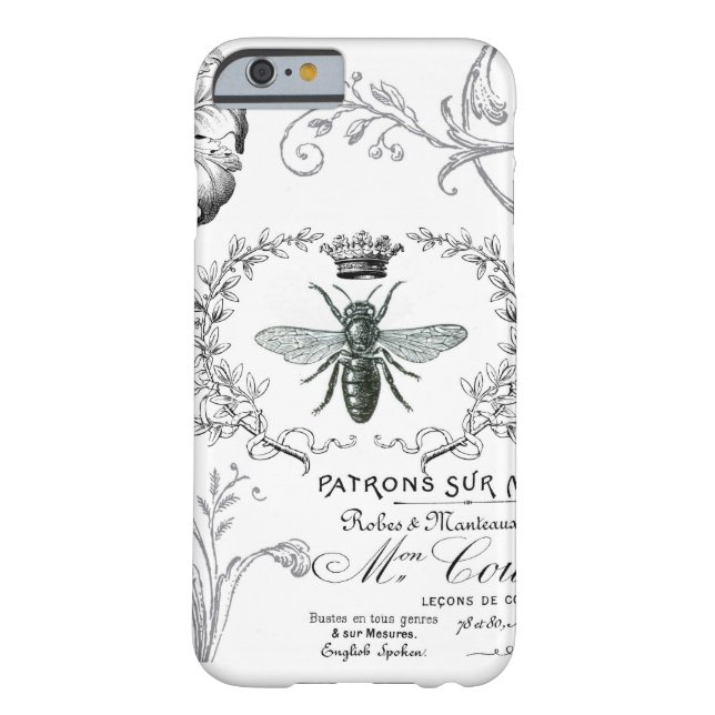 Vintage French Queen Bee iPhone 6 case (Back)