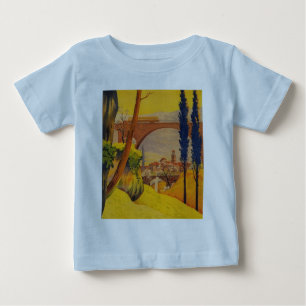 Vintage French Railroad Travel Baby T-Shirt