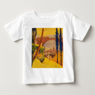 Vintage French Railroad Travel Baby T-Shirt