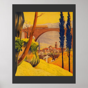 Vintage French Railroad Travel Poster