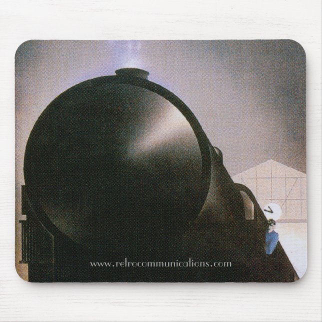 Vintage French Railway Poster Mousepad (Front)