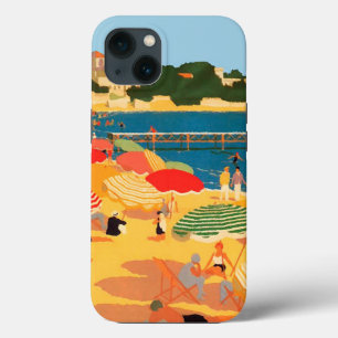 Vintage French Riviera Beach iPhone 13 Case