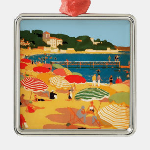 Vintage French Riviera Beach Metal Tree Decoration