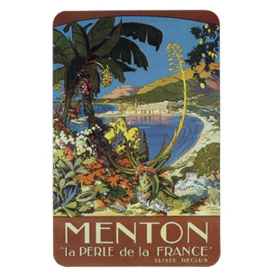 Vintage French Riviera, France - Magnet
