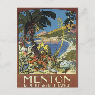 Vintage French Riviera, France - Postcard