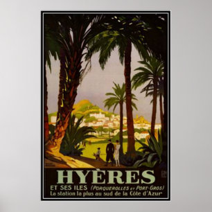 Vintage French Riviera, France - Poster