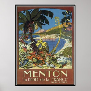 Vintage French Riviera, France - Poster