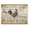 Vintage French Rooster de Paris Decoupage