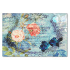 Vintage French Roses Blue Decoupage Tissue Paper