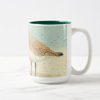 Vintage French Sand Piper Two-Tone Coffee Mug