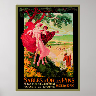 Vintage French Seaside Poster