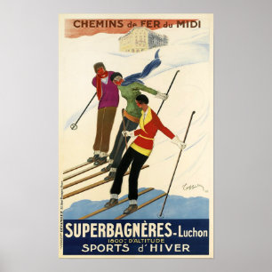 Vintage French Ski Poster
