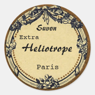 Vintage French Soap Label - circle