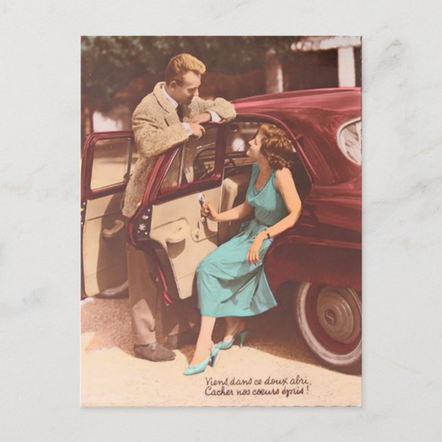 Vintage French St Valentine's Postcard 1 (Front)