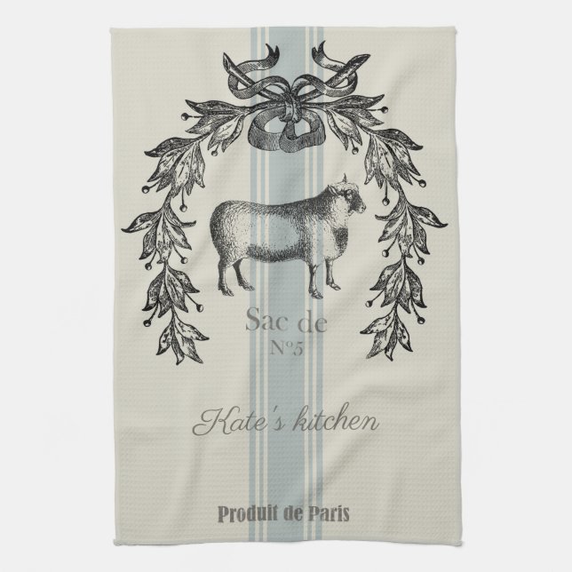 Vintage French Tea Towel (Vertical)