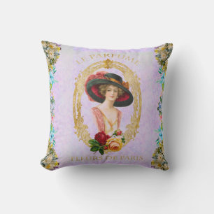 Vintage French Throw Pillow