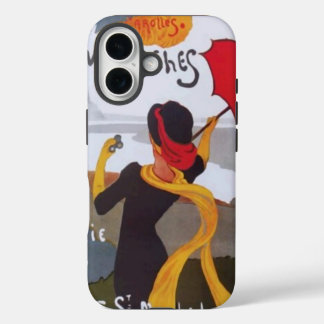 Vintage French Travel Ad 1910 iPhone 16 Case