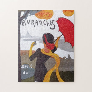 Vintage French Travel Ad 1910 Illustration Old Jigsaw Puzzle