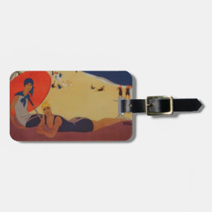 Vintage French Travel Advertisement Luggage Tag