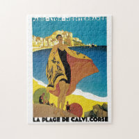 Vintage French Travel Art Painting Illustration