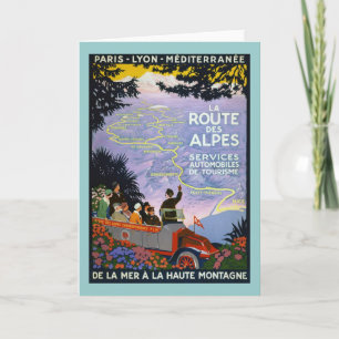 Vintage French Travel Poster Art Card