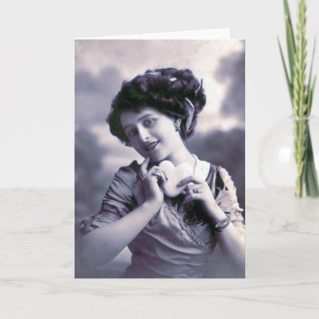 "Vintage French Valentine" Holiday Card (Front)