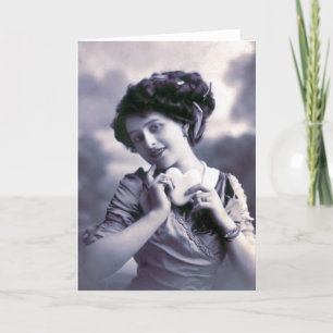 "Vintage French Valentine" Holiday Card