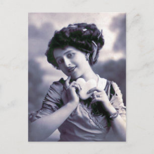 "Vintage French Valentine" Holiday Postcard