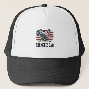 Vintage Frenchie Dad Patriotic Bulldog Shirt_1 Trucker Hat