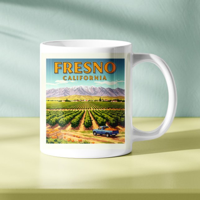 Vintage Fresno California Coffee Mug (Creator Uploaded)