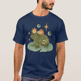 Vintage Frog Faecore Fairycore Aesthetic Cottageco T-Shirt