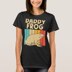 Vintage Frog For Dad Grandpa Cute Frog Toad T-Shirt