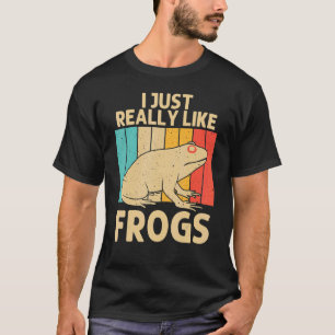 Vintage Frog For Men Women Kids Cute Frog Toad 2 T-Shirt