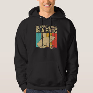 Vintage Frog For Men Women Kids Cute Frog Toad Hoodie