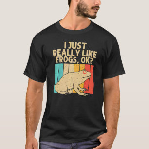 Vintage Frog For Men Women Kids Cute Frog Toad T-Shirt