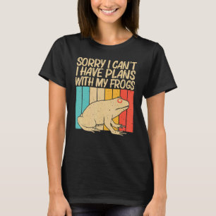 Vintage Frog For Men Women Kids Cute Frog Toad T-Shirt