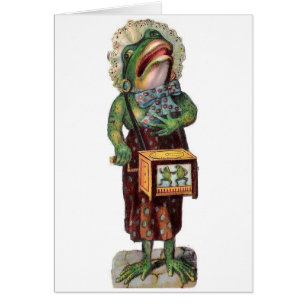 Vintage - Frog Organ Grinder,