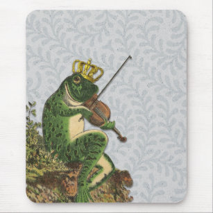 Vintage Frog Prince Charming Mouse Mat