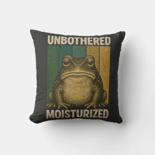 Vintage Frog Retro Aesthetic Design Cushion