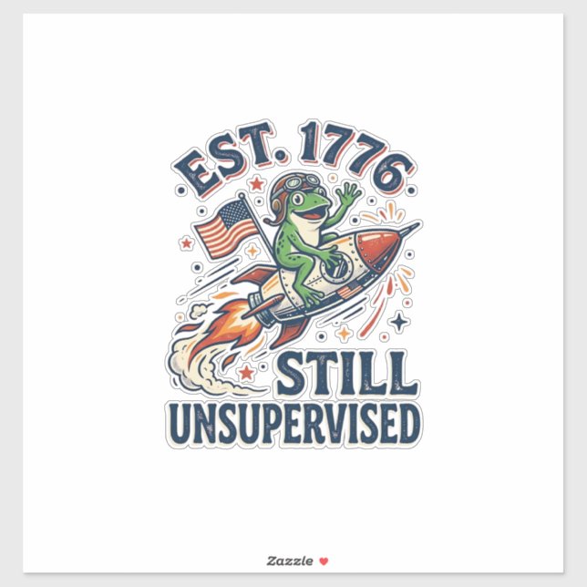 Vintage Frog Rocket Est 1776 Unsupervised Shirt_1 (Sheet)
