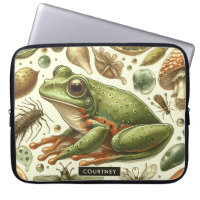 Vintage Frog Seamless Watercolor